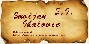 Smoljan Ikalović vizit kartica